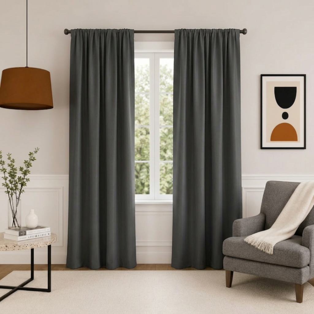 Brown Blackout Curtain