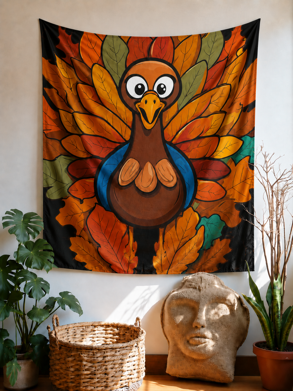 Autumn Harvest Turkey Tapestry
