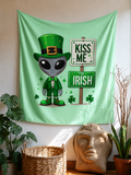 Lucky Alien Leprechaun Tapestry