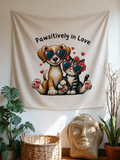 Pawsitively In Love Pets Tapestry