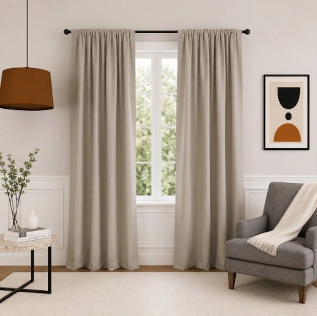 Brown Blackout Curtain