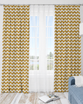 Mustard Chevron Curtain