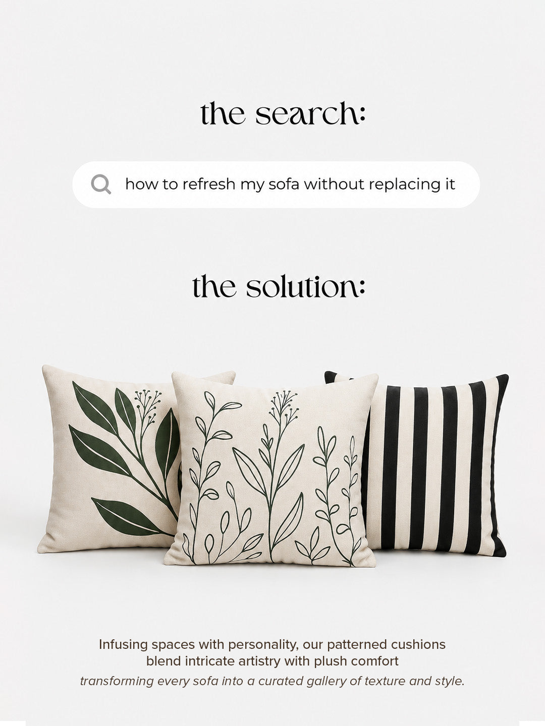 Trio-cushion bundle