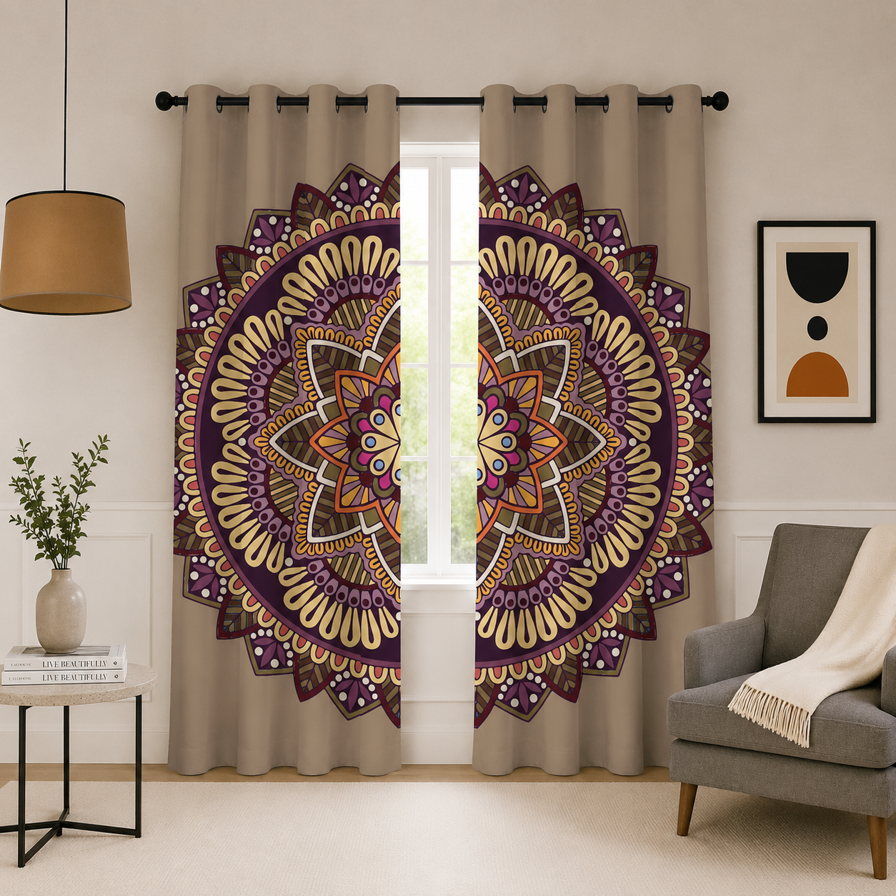The Solstice Mandala Statement Panel