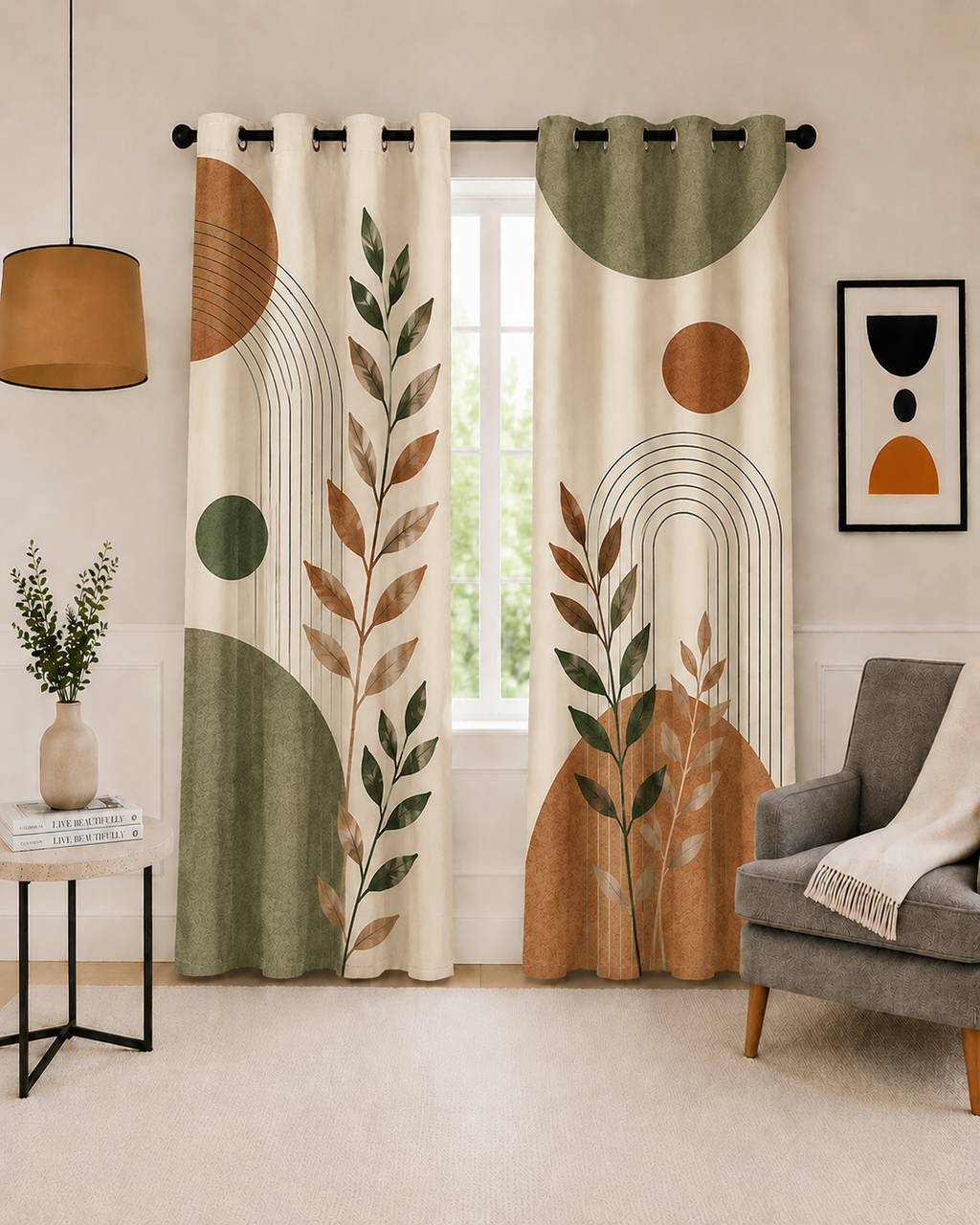 The Autumnal Earth-Tone Botanical Panel