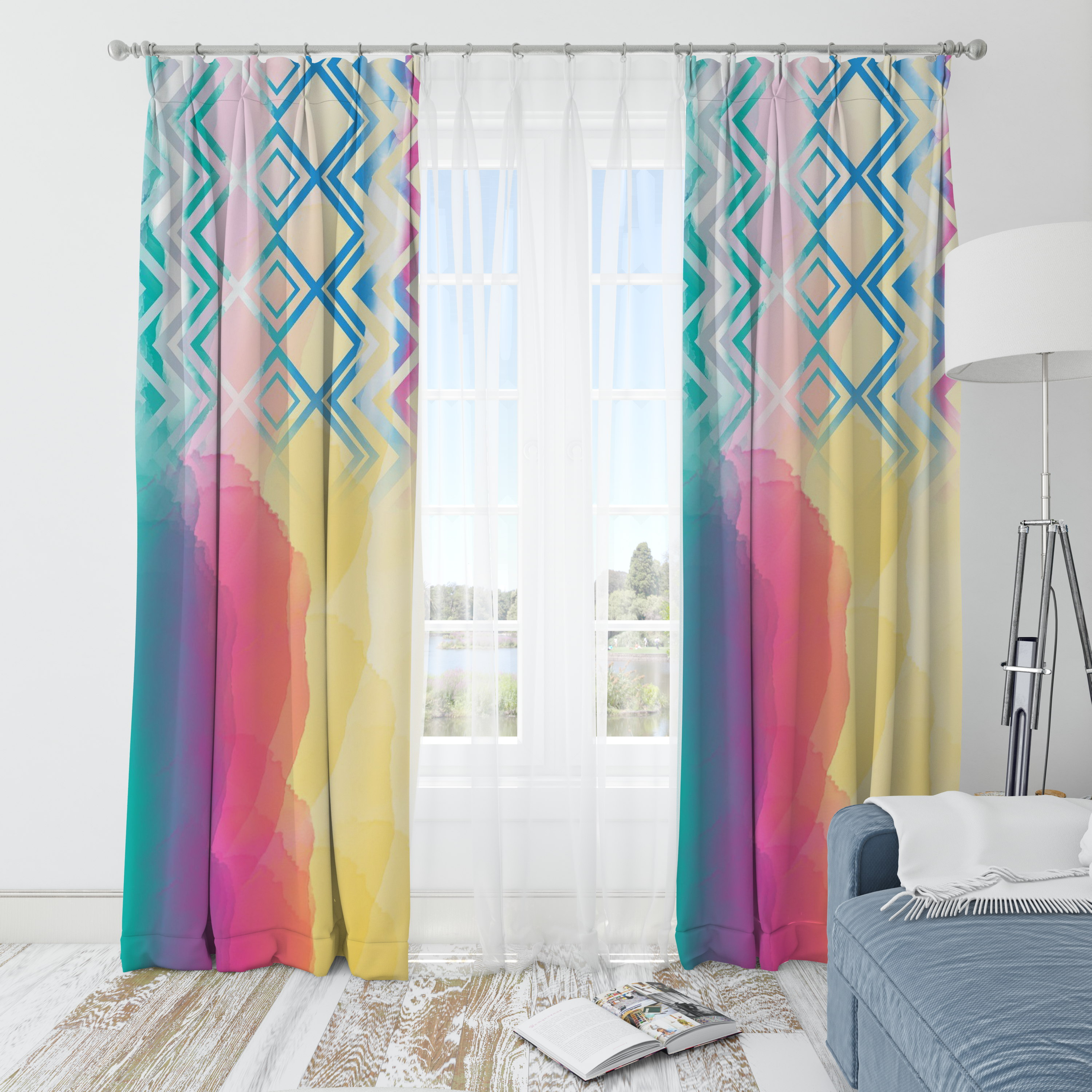 Rainbow styled Curtain