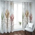 Whispering Feathers Textured Curtain