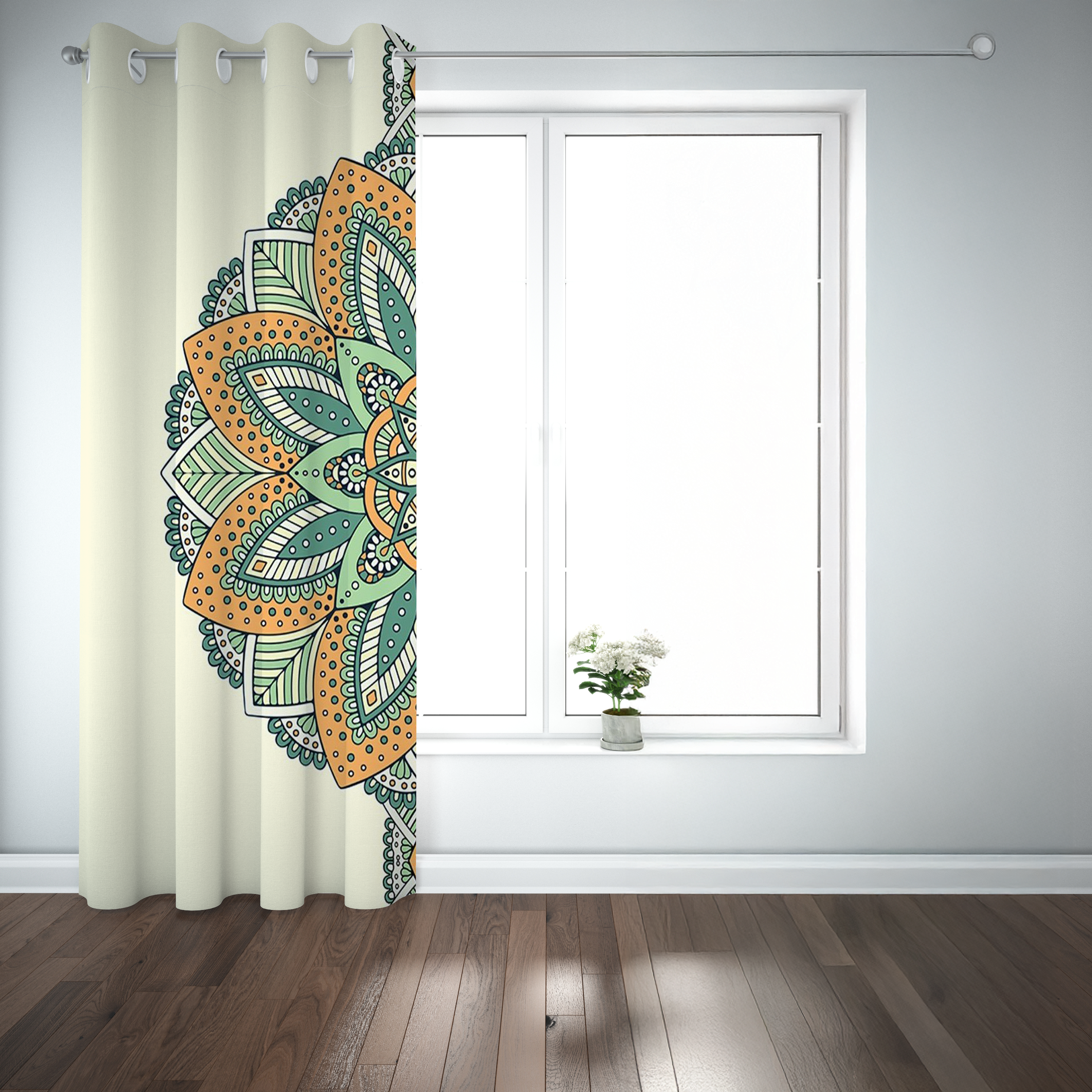 Moroccan Spice Medallion Curtain