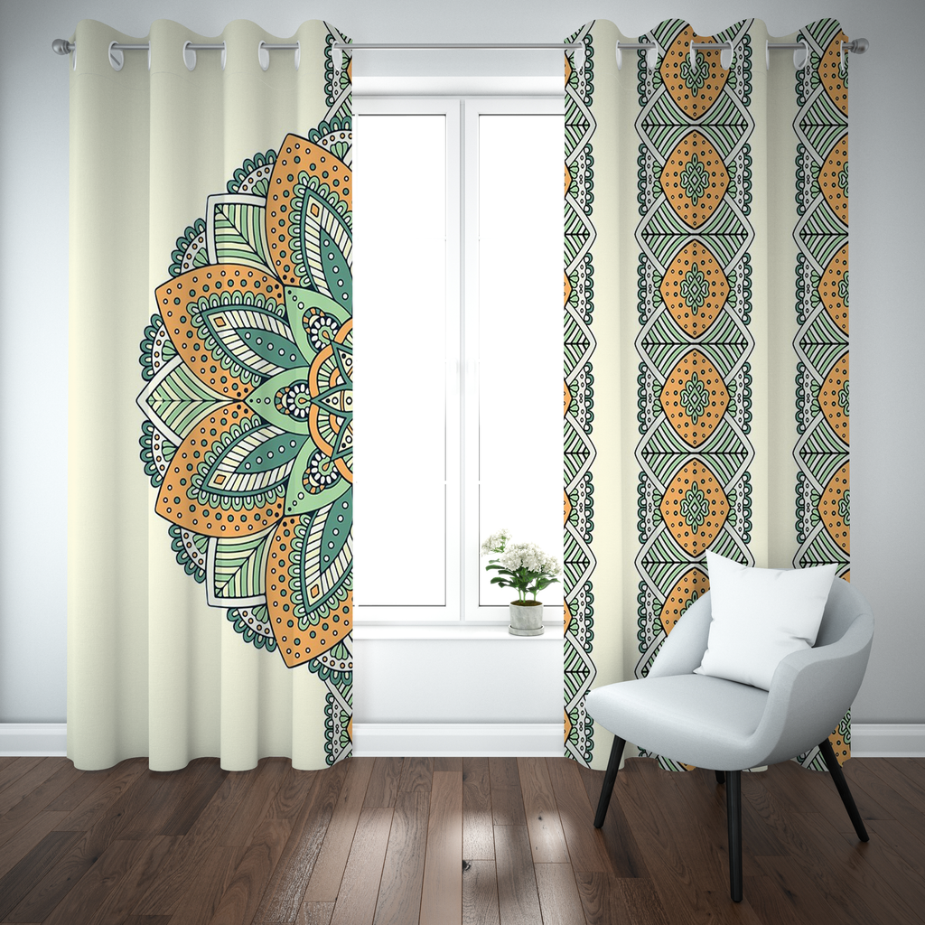 Moroccan Spice Medallion Curtain