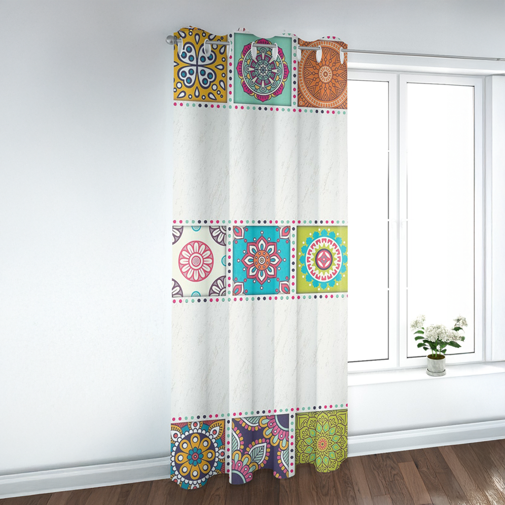 Global Bazaar Mosaic Patchwork Curtain