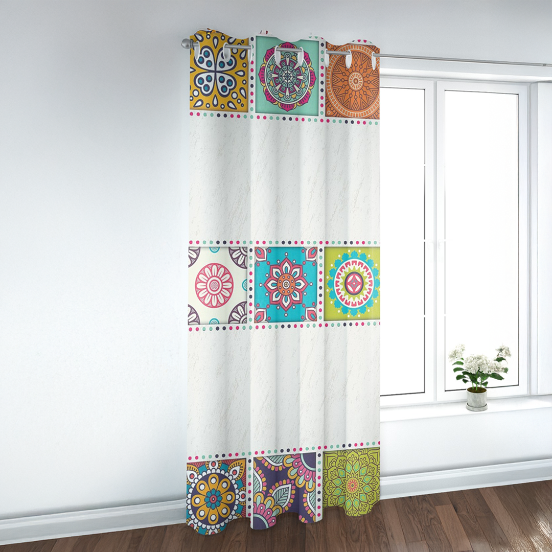 Global Bazaar Mosaic Patchwork Curtain