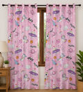 Pinkish Space Curtain