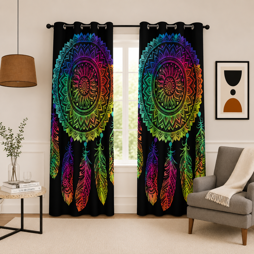The Spectrum Mandala Artscape Drapery