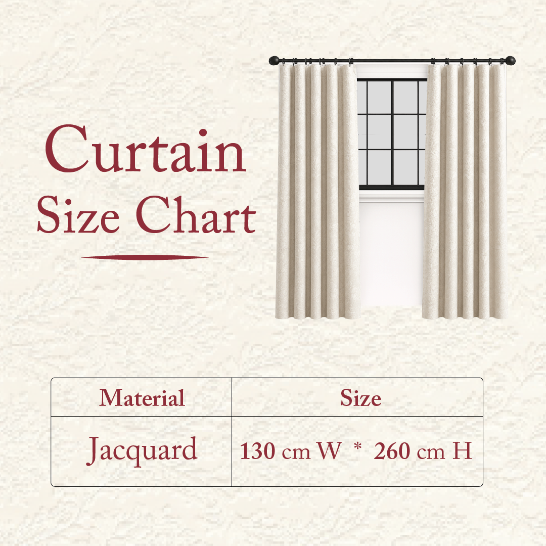 Modern Floral Jacquard Curtain